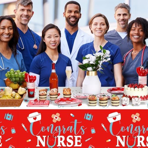 Zubebe 173 Pcs Nurse Graduation Party Supplies
