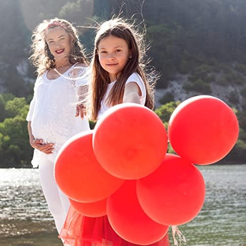 OWill 120pcs Red Balloons 12 Inches for Party Decorations