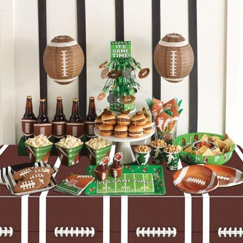 Football Tablecloths 4 Pack for Football Party Decor
