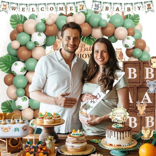 Woodland Baby Shower Decorations Set