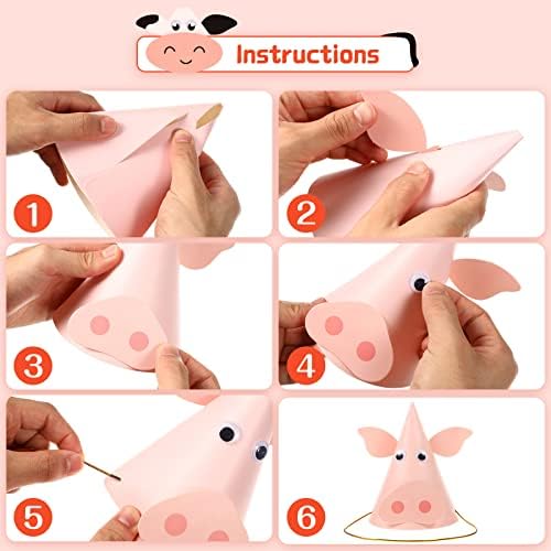 Amosfun 5pcs Kids Birthday Party Hats