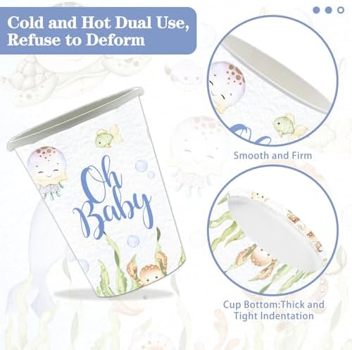 168 Pcs Under The Sea Baby Shower Tableware Set
