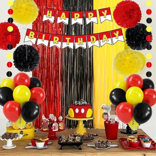 Cartoon Anime Birthday Decor Kit with Balloons and Banners
