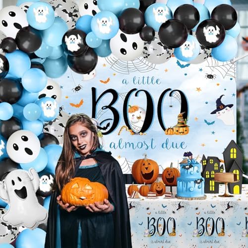 MEHOFOND Halloween Baby Shower Decorations for Boy