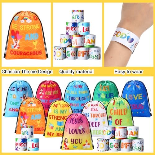 Frienda 20 Pcs Bible Verse Party Favors Set