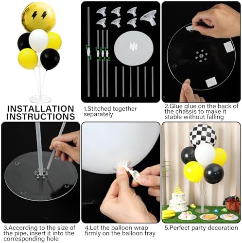 Smile Face Balloons Stand Kit with 2 Sets