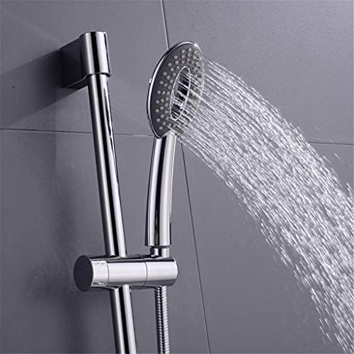 Chrome Handheld Shower Head with Riser Rail and Soap Dishes