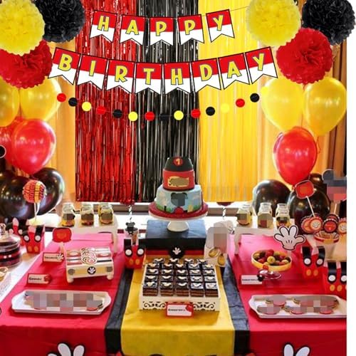 Cartoon Anime Birthday Decor Kit with Balloons and Banners