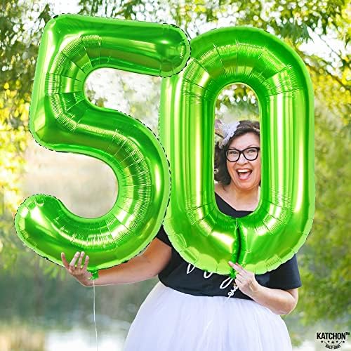 Giant Light Green 0 Balloons - 40 Inch Pair