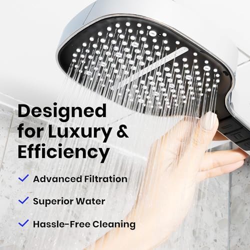 Maas Bath 8-in-1 Chrome Handheld Shower Head