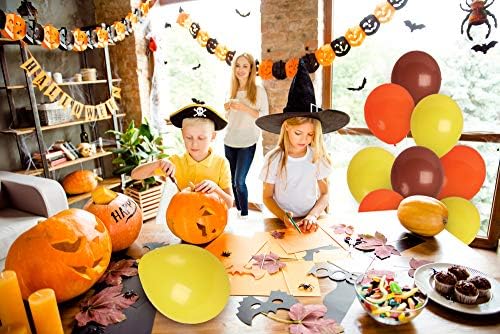 Treasures Gifted 12 Inch Fall Balloons 72 Pack Orange Yellow Brown