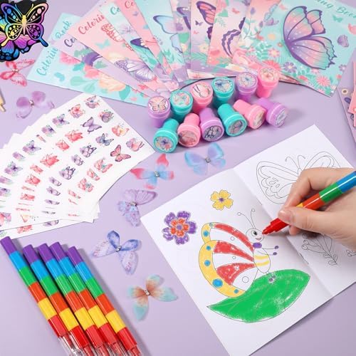 BenLouis 192Pcs Butterfly Party Favor Set