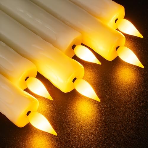 Homemory Flameless Taper Candles with Remote and Timer