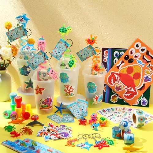 Poen 212 Pcs Under the Sea Party Favors Set