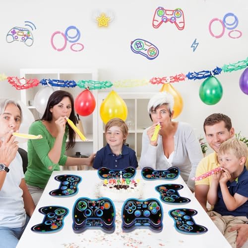 48Pcs Video Game Controller Shaped Paper Plates
