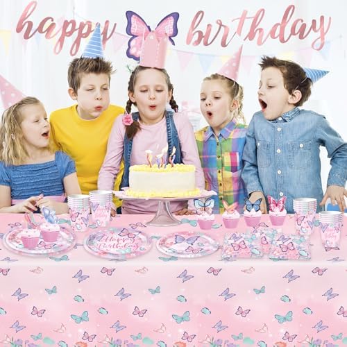 Butterfly Themed Birthday Party Decorations Set
