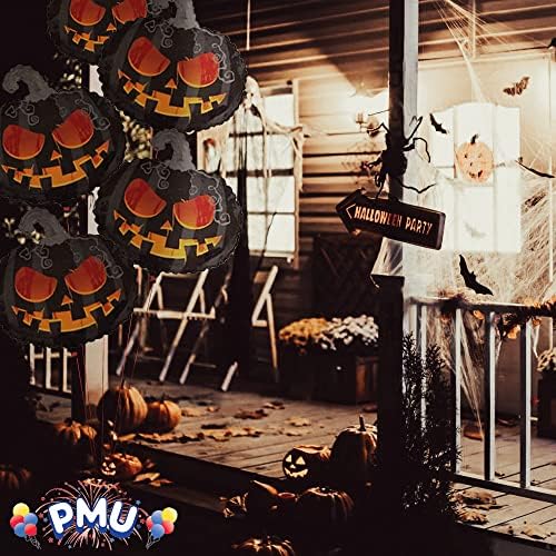 PMU Halloween Scary Pumpkin 22 Inch Mylar Balloon 25 Pkg