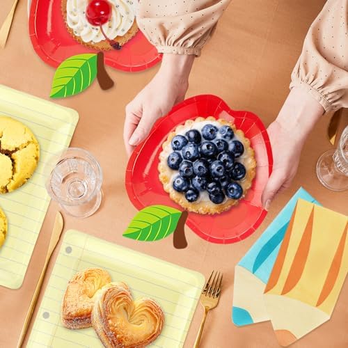 75 Pcs Back to School Party Tableware Set