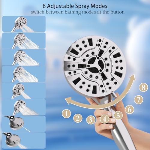 10 Inch Rain Shower Head with Handheld Spray Combo