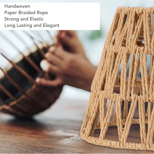 3 Pack Rattan Lamp Shades for Boho Decor