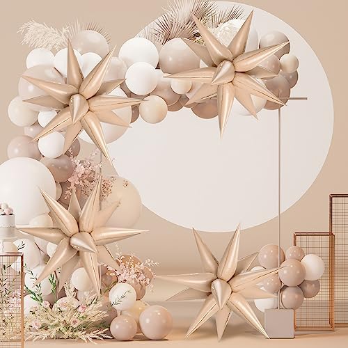 72 PCS Caramel Star Balloons for Party Decorations