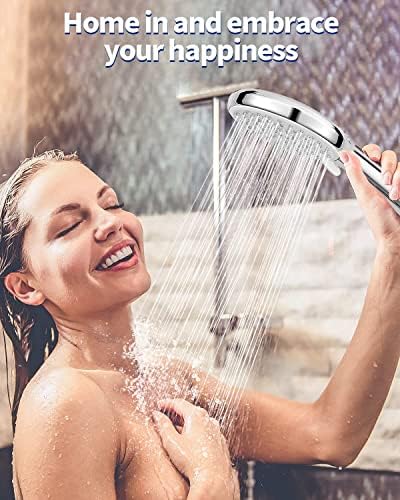 Alltonevc 6 Inch High Pressure Rainfall Shower Head with Handheld Combo