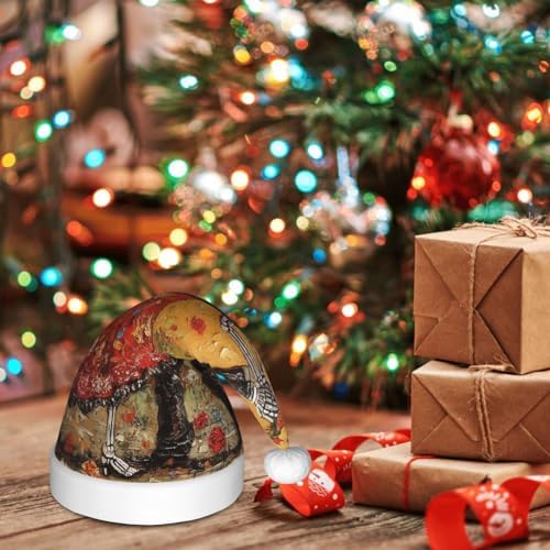 Augenstern Christmas Hat Skeletons Dancing In Street Santa Hat Unisex