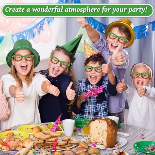 36 Pack Pixel Theme Paper Glasses for Parties