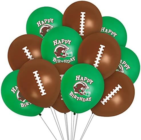 Treasures Gifted Football Birthday Balloons 24 Pack