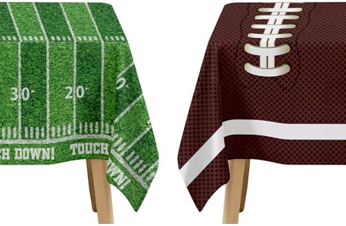 4 Pack Football Party Decorations Tablecloth