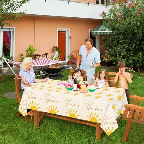 2PCS Boho Sun Tablecloths for Birthday Parties