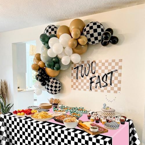 4pcs Racing Car Tablecloths for Birthday Parties