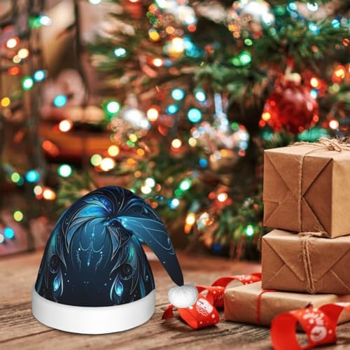 Augenstern Christmas Hat Blue Butterfly Wings Santa Hat For Kids