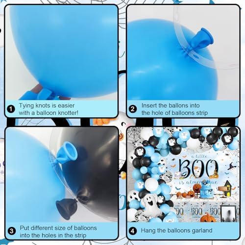 MEHOFOND Halloween Baby Shower Decorations for Boy