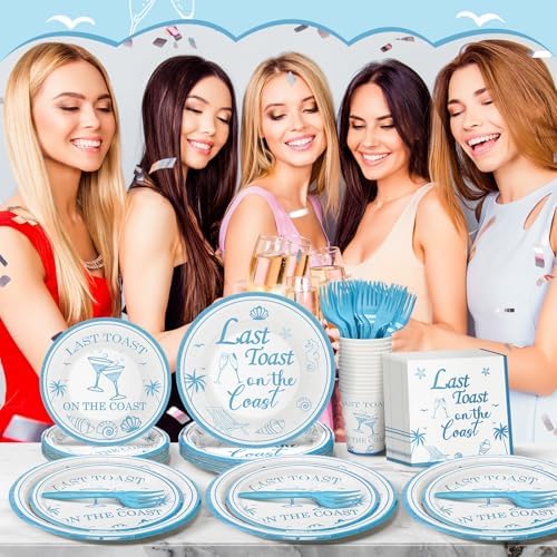 Last Toast on the Coast Party Plates Napkins Set