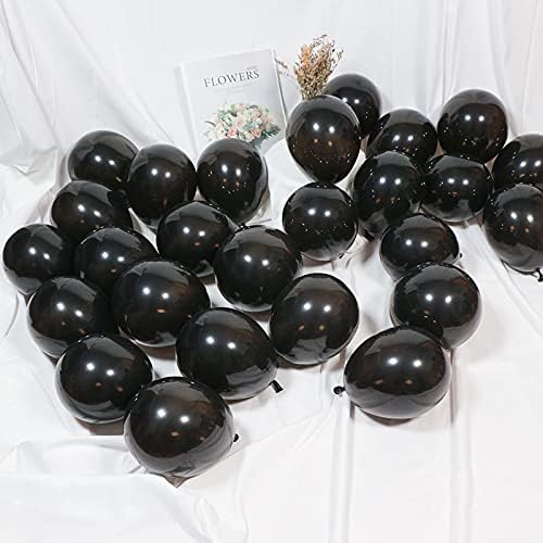 5 Inch Black Balloons 100 Pack Party Decor