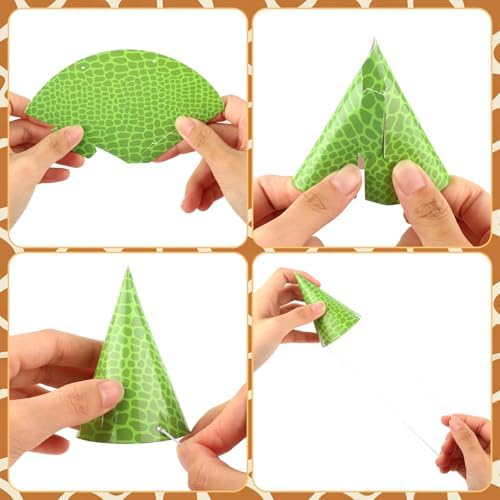 Hooqict 10 PCS Animal Party Hats for Kids and Pets