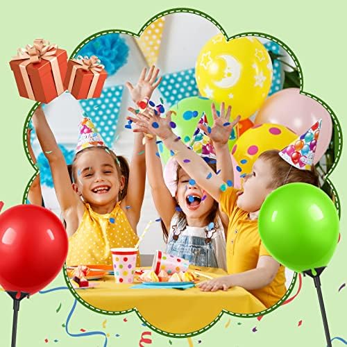 Chivao 300 Pcs Black Balloon Stick with Cup