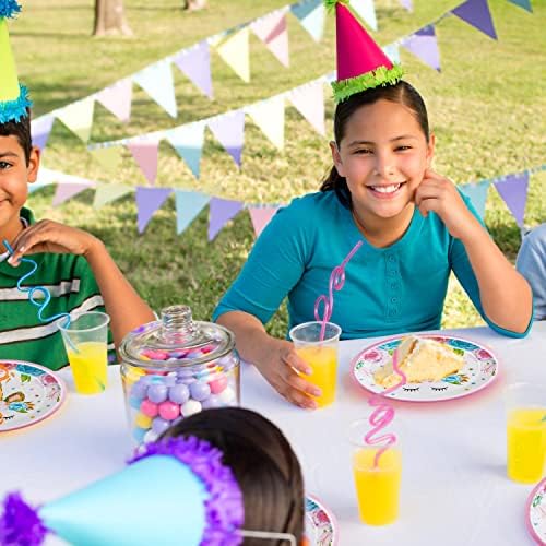 96 Pcs Horned Horse Birthday Party Tableware Set
