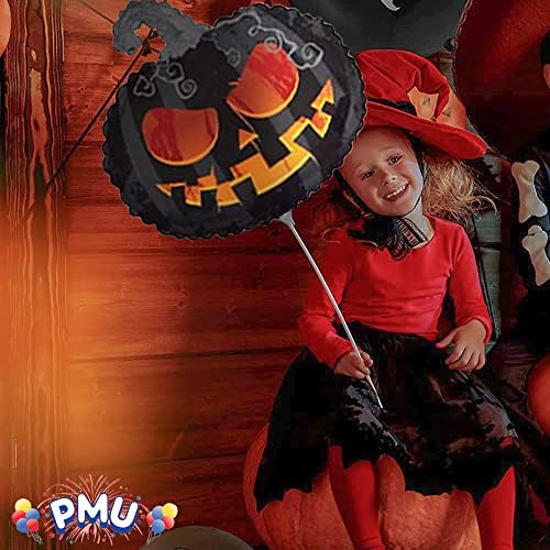 PMU Halloween Scary Pumpkin 22 Inch Mylar Balloon 25 Pkg