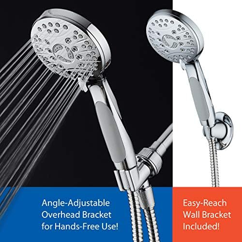 AquaSpa High Pressure 6-Setting Luxury Handheld Showerhead