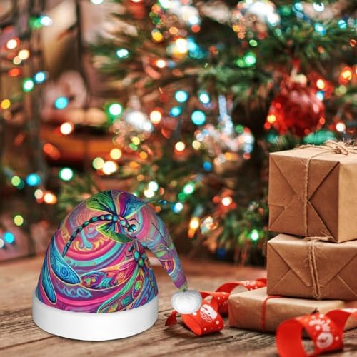 Augenstern Neon Dragonflies Christmas Hat for Kids