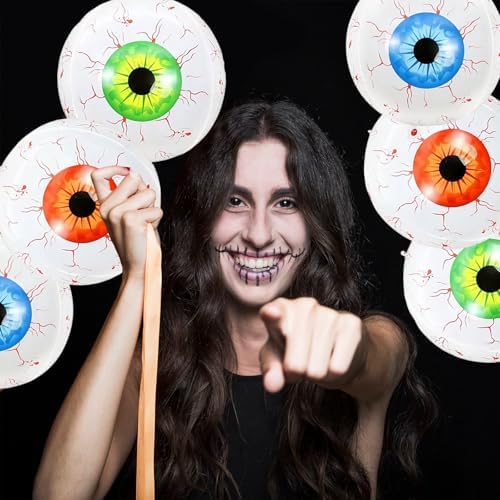 Tedercle 6 Pieces 22 Inches Halloween Eyeball Balloons