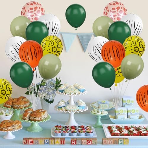 12 Inch Jungle Safari Balloons Set for Party Decorations
