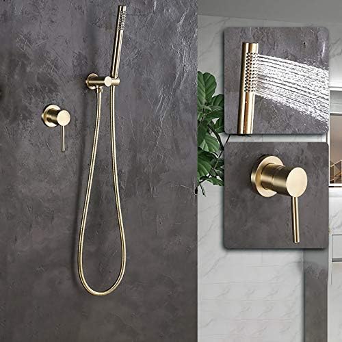Brass Handheld Shower Head with Silicone Nozzle