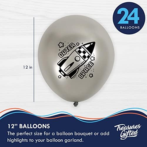 Treasures Gifted Outer Space Balloons 24 Pack