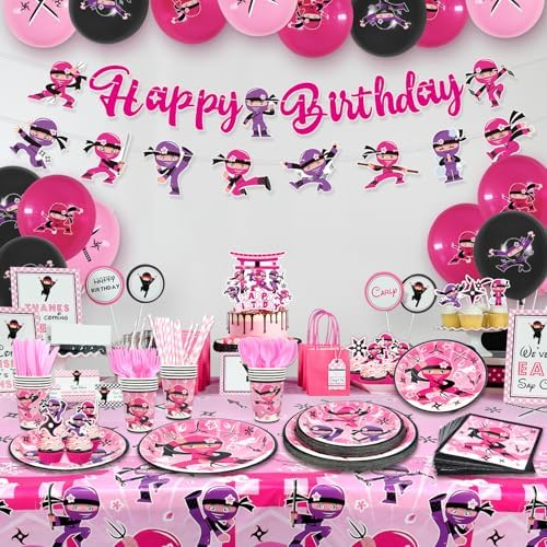 Ninja Girl Birthday Party Decor Pack