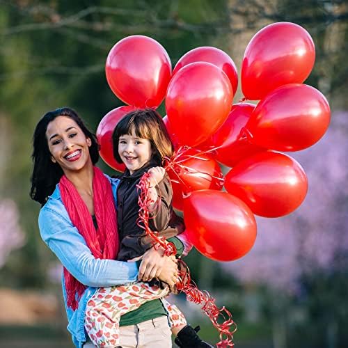 OWill 120pcs Red Balloons 12 Inches for Party Decorations