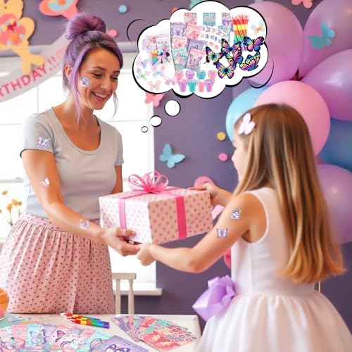 BenLouis 192Pcs Butterfly Party Favor Set