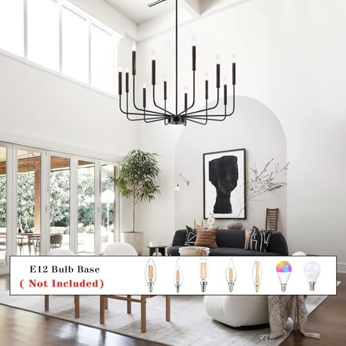 3149 Inch Black Chandeliers for Dining Room